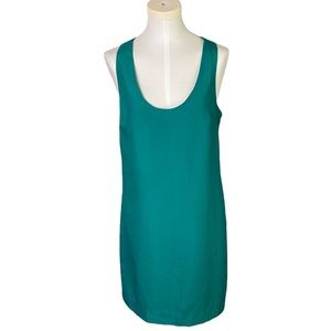 J. Crew Green satin dress